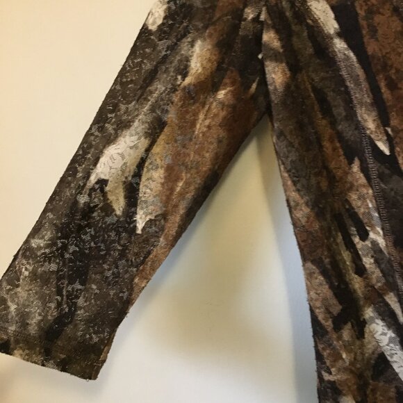 Vintage Conrad C Collection Retro Floral Lace + Mesh Top - Picture 5 of 16